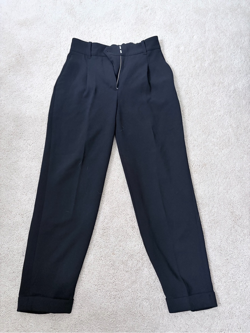 Wilfred Black High-Waist Pleated Dress Pants